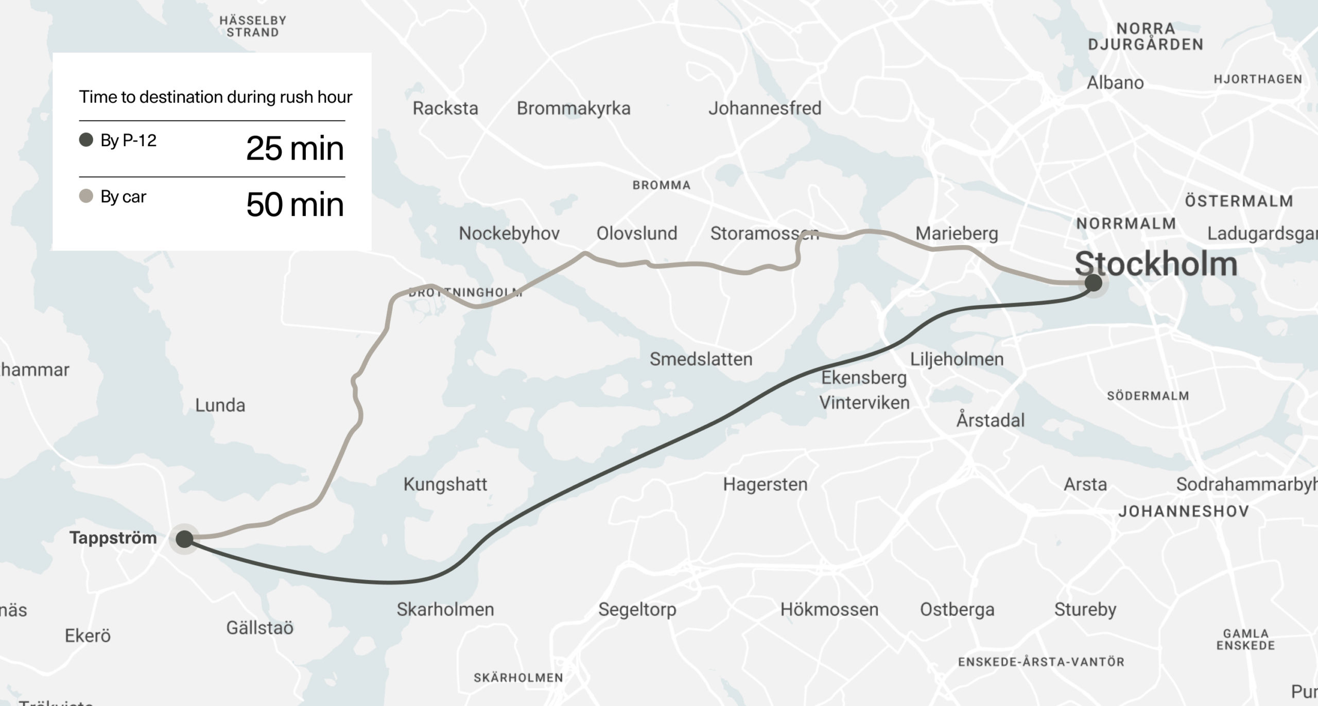 Stockholm Route Map