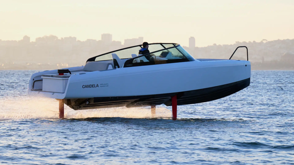 Candela C 8 electric hydrofoil leisure boat