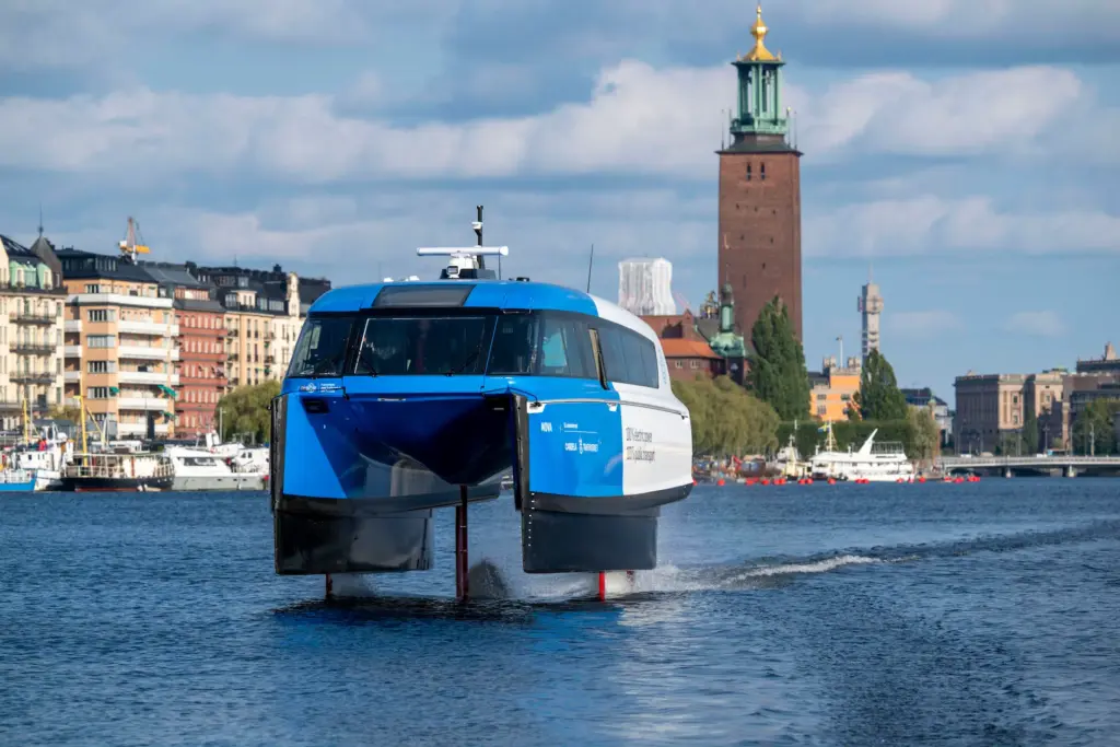 Candela P 12 'Nova'12 World's First Electric Hydrofoil Ferry Line